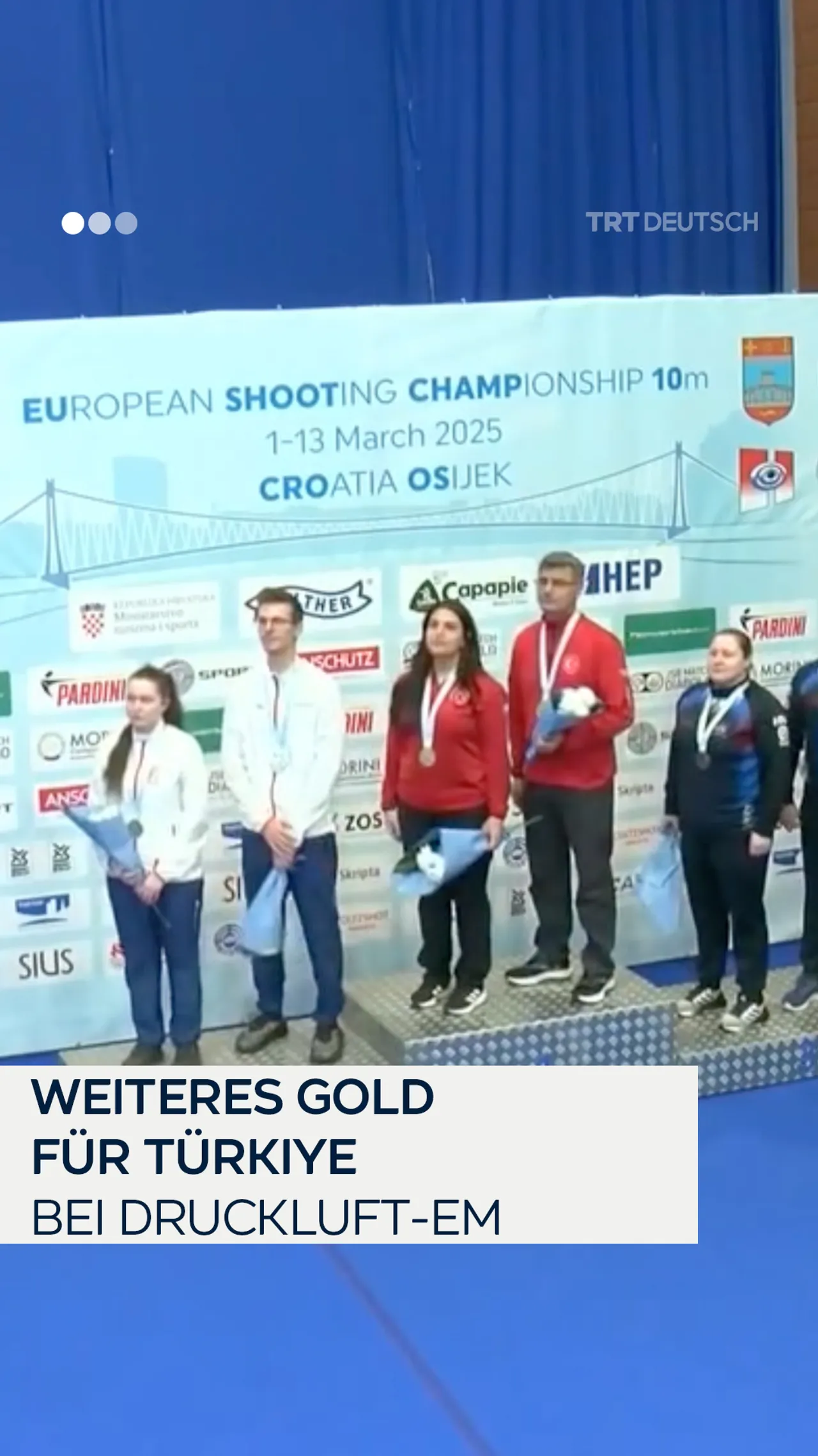 Weiteres Gold für Türkiye
bei Druckluft-EM
